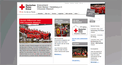 Desktop Screenshot of drk-wiesloch.de