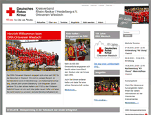 Tablet Screenshot of drk-wiesloch.de